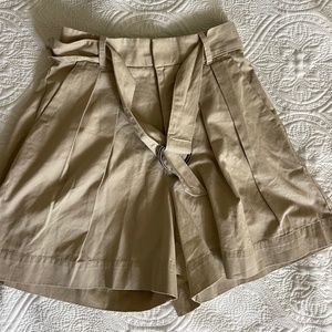 Abercrombie and Fitch Flare Khaki Shorts in Small
